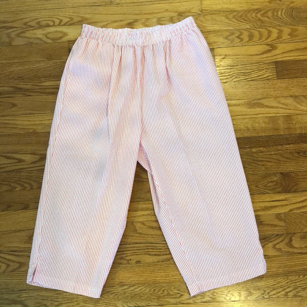 Shenanigans Seersucker capri pants